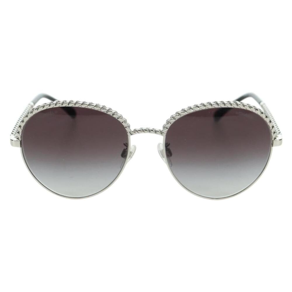 Chanel Metal Sunglasses Silver Tone